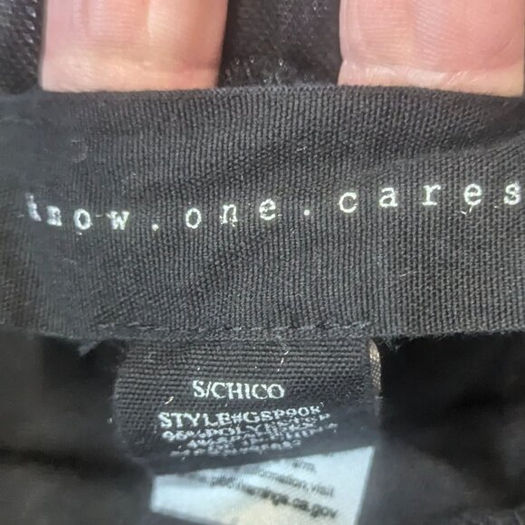 Know One Cares Size Small Black Shiny Jogger Pants - Picture 4 of 14